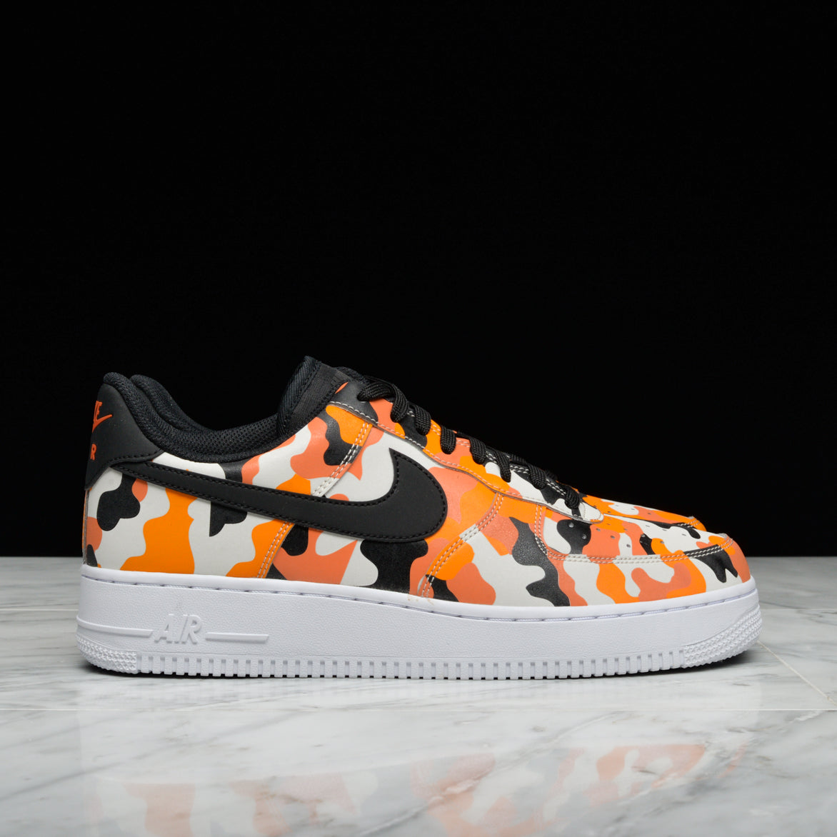 nike air force 1 camo orange