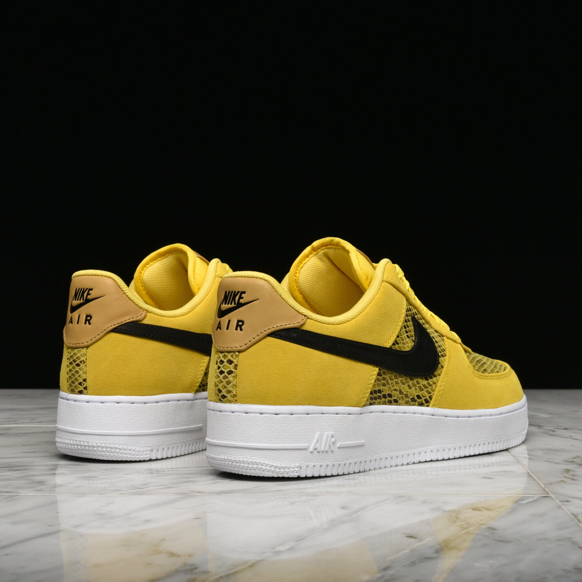 yellow snakeskin air force 1