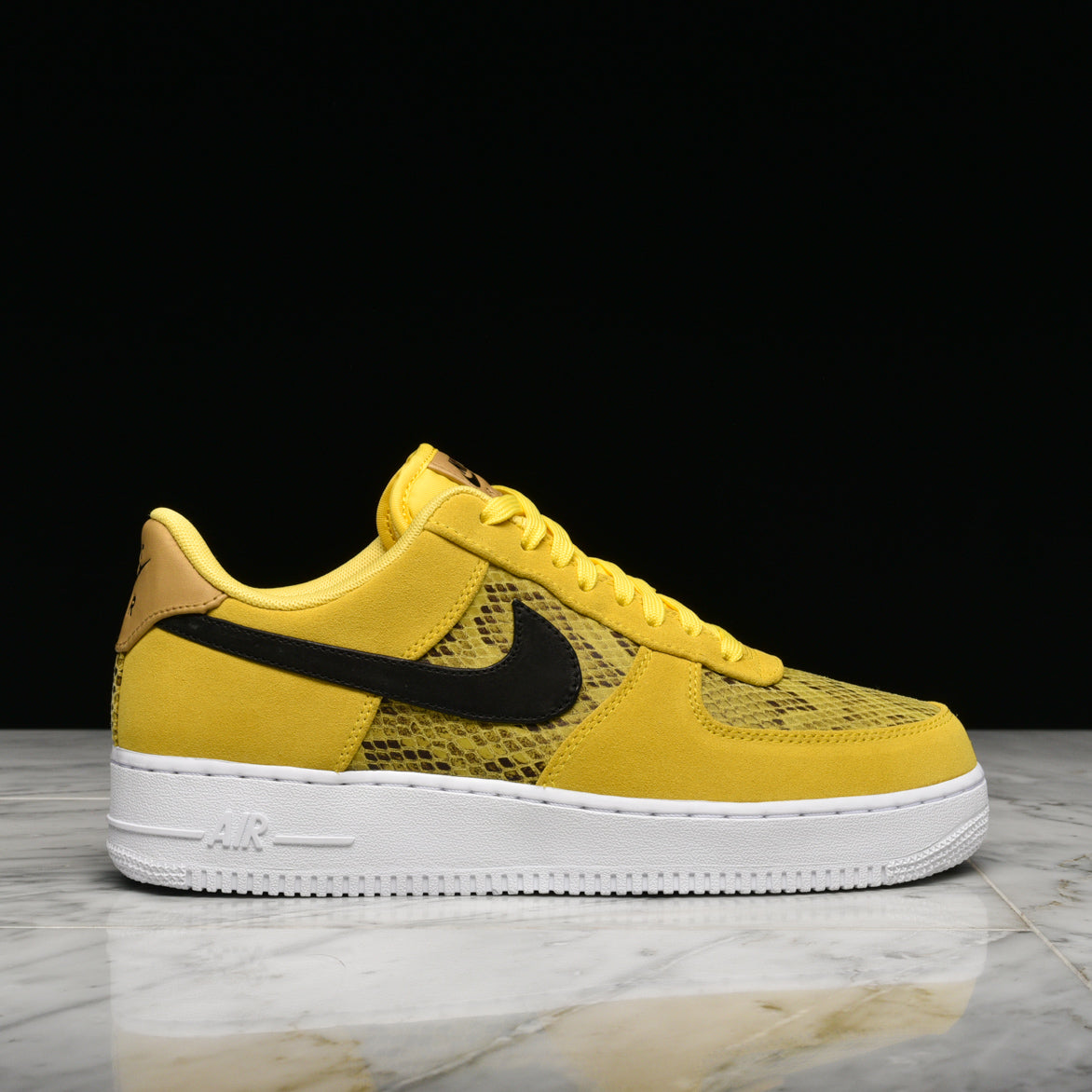 yellow snake skin shoes