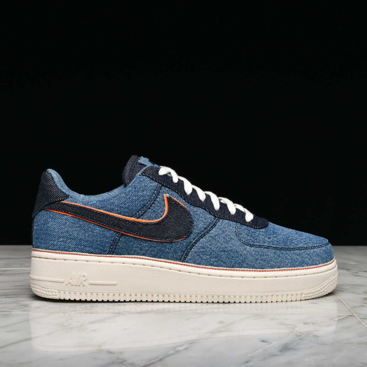 air force 1 blue jeans