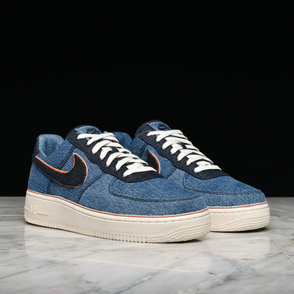 nike air force 1 stonewash blue