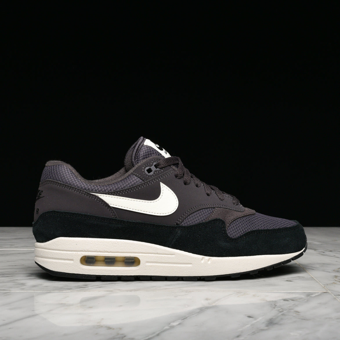 nike air max 1 thunder grey sail black