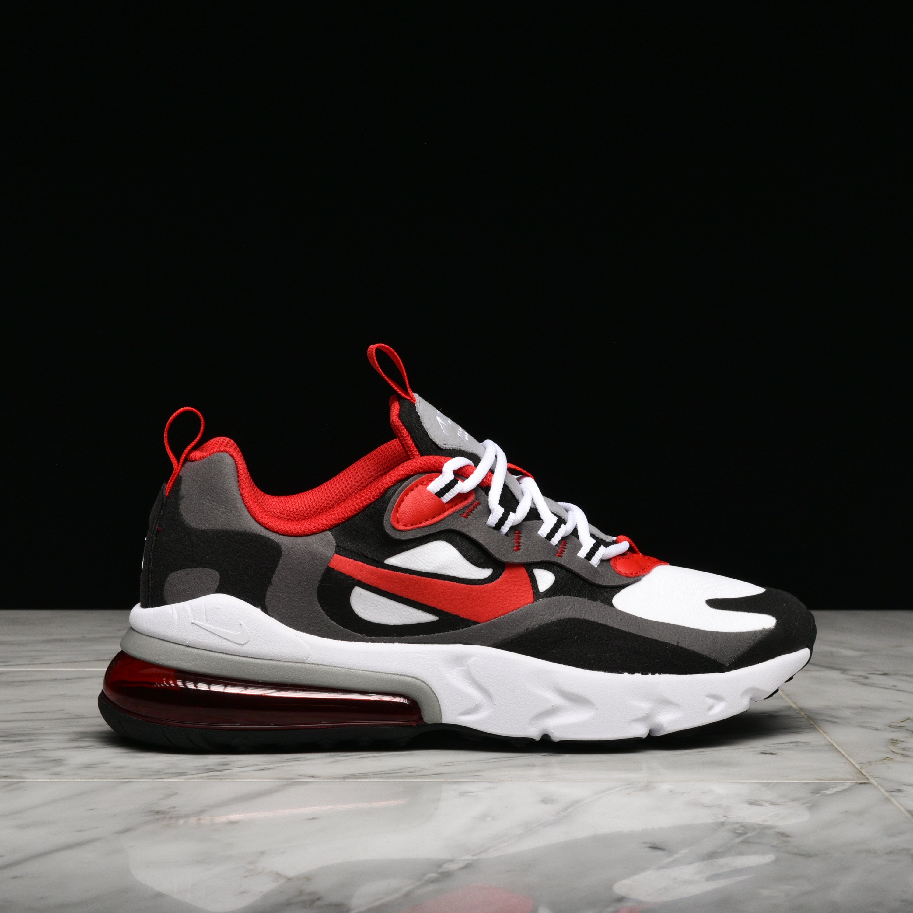 nike air max 270 react black iron grey university red