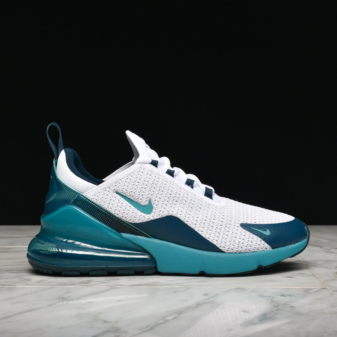 white and teal nike air max 270