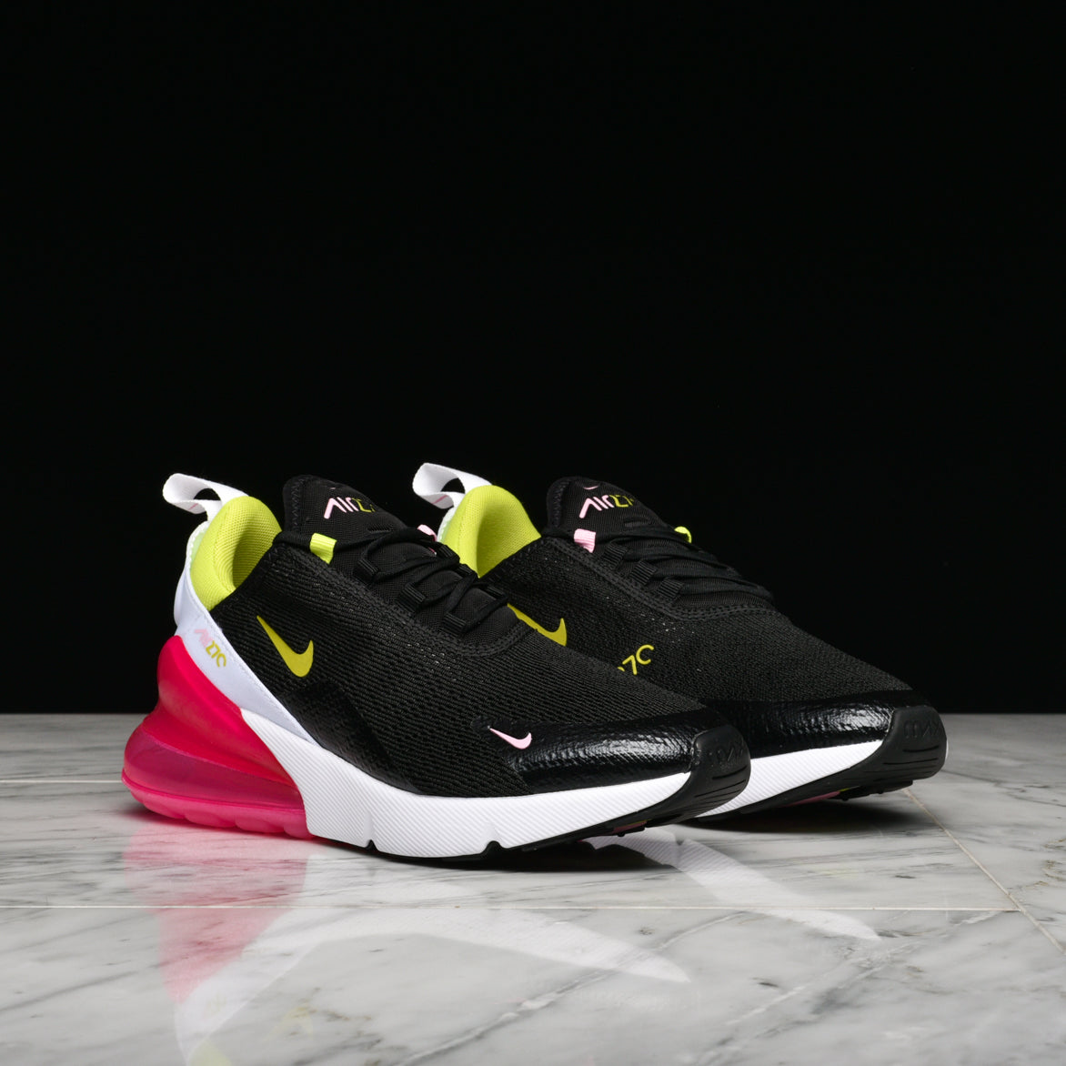 nike air max 270 black cyber pink