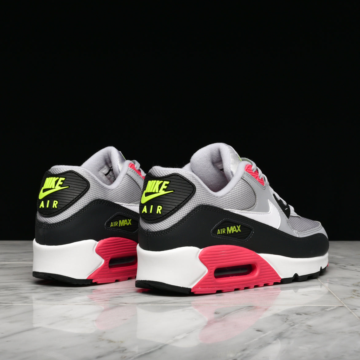 nike air max 90 wolf grey rush pink