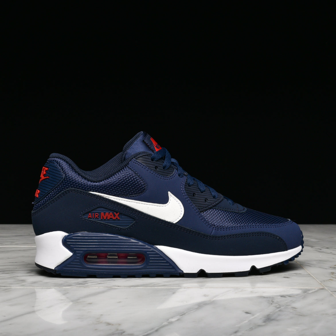 nike air max 9 essential midnight navy white