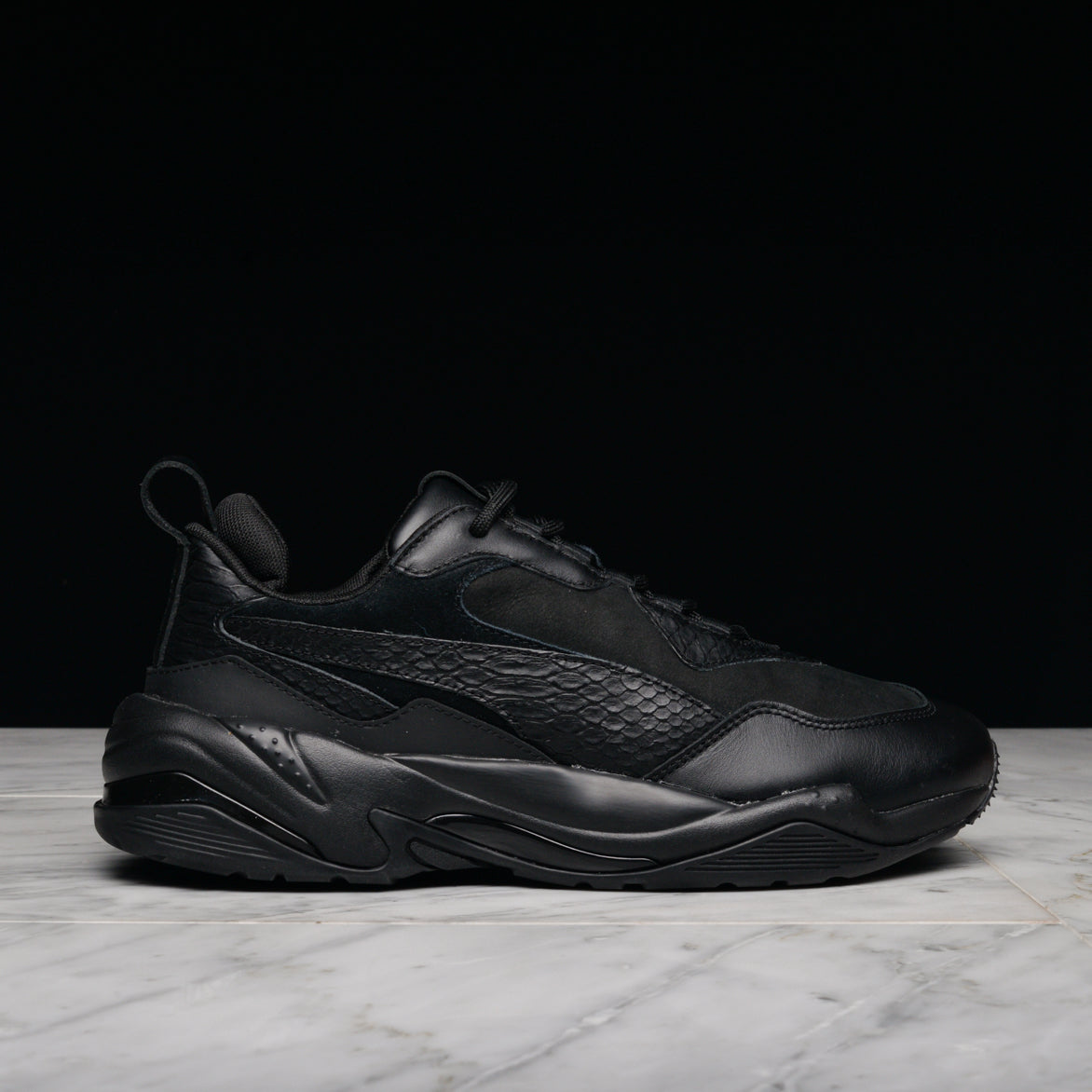 puma thunder desert black on feet