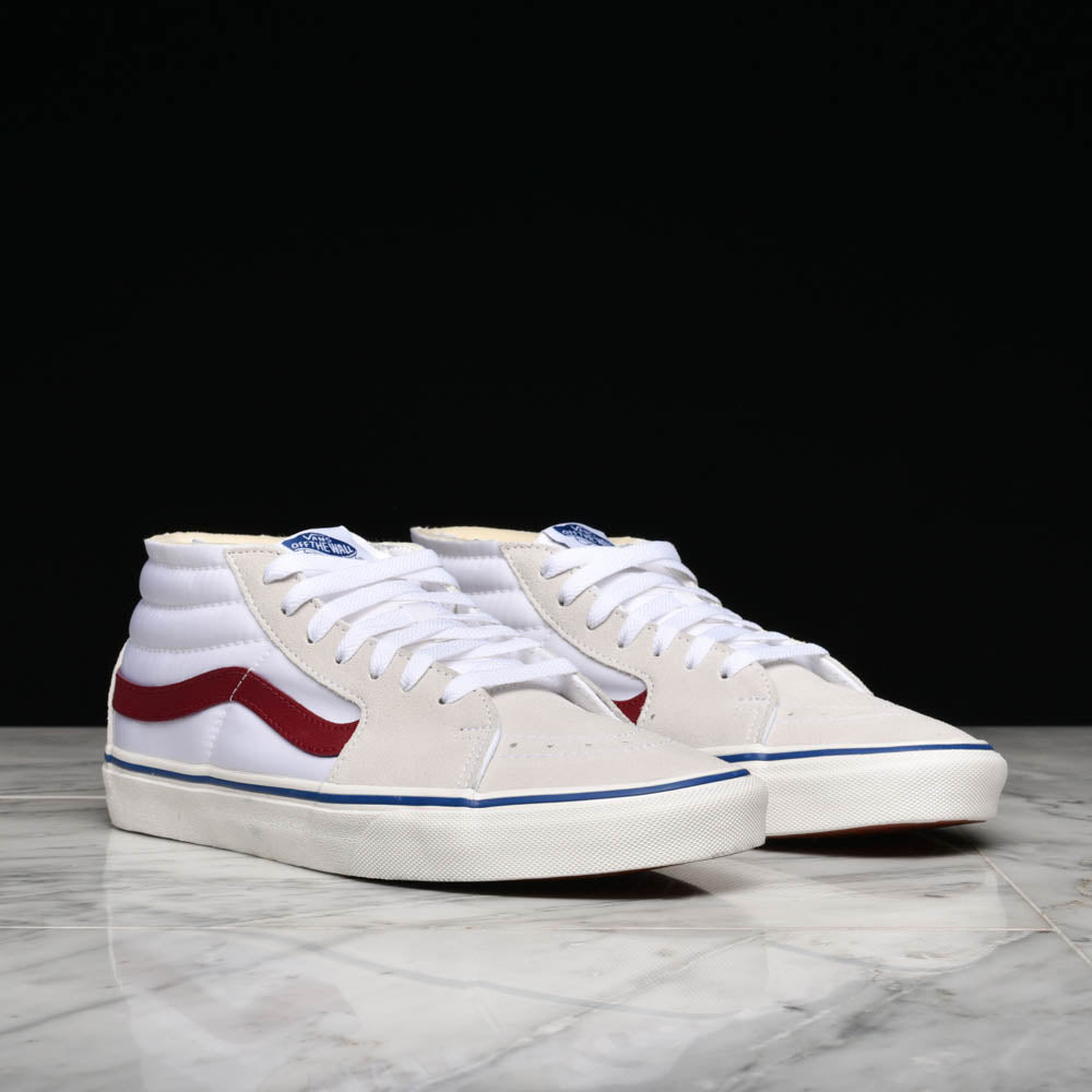 vans sk8 mid white