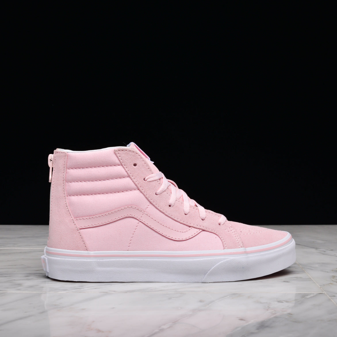 kids pink high top vans