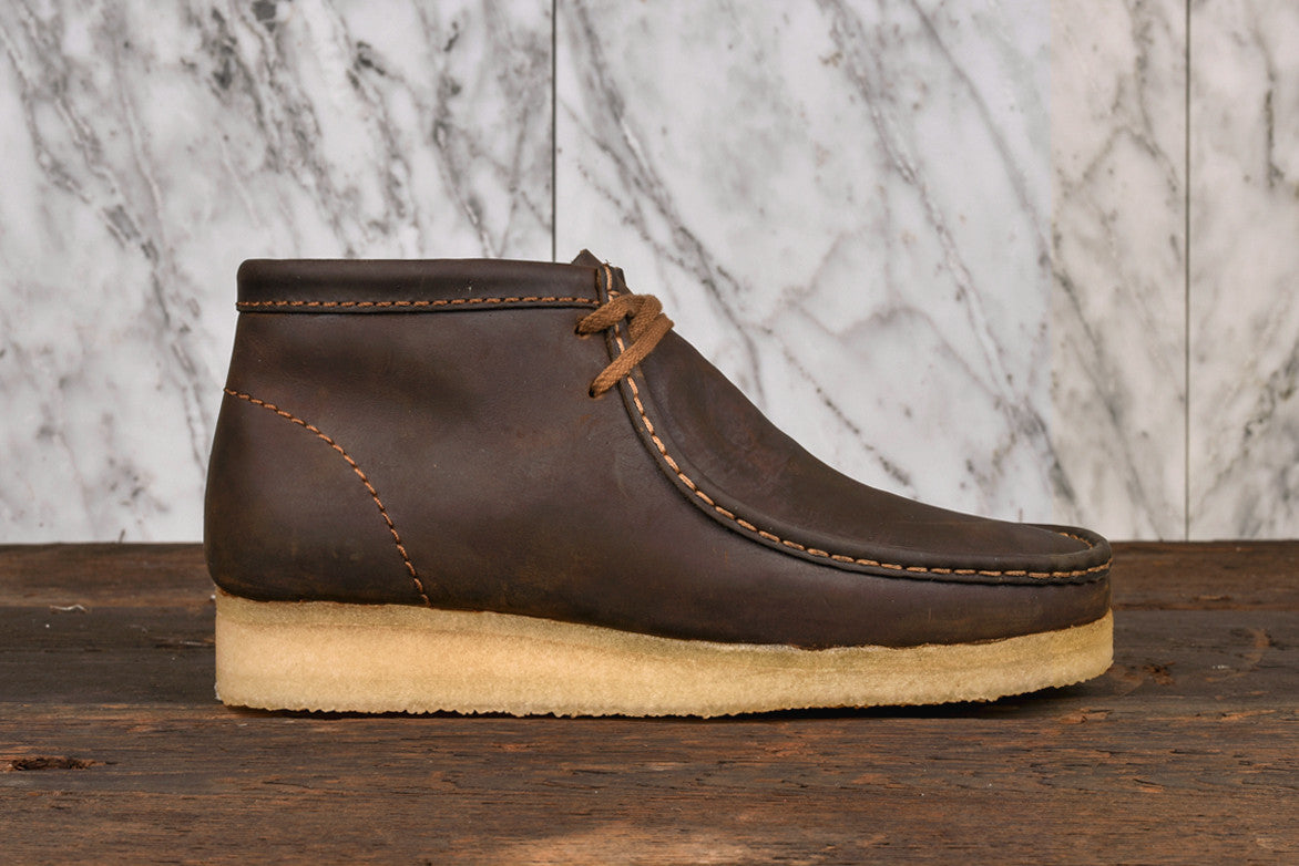 clarks wallabee boot beeswax leather