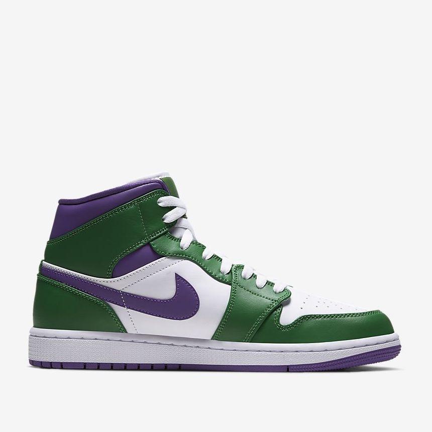 green white and purple air jordan 1