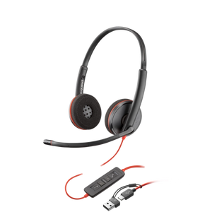 HP Poly Blackwire 3220 Duo USB-A & USB-C  Headset – IN STOCK - Headset World USA™ - Your USA Headset Solutions