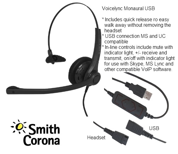 headset with usb connection