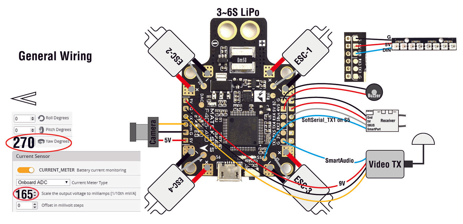 Matek Fc F405-aio Stm32f405