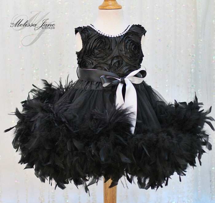 ostrich feather dress