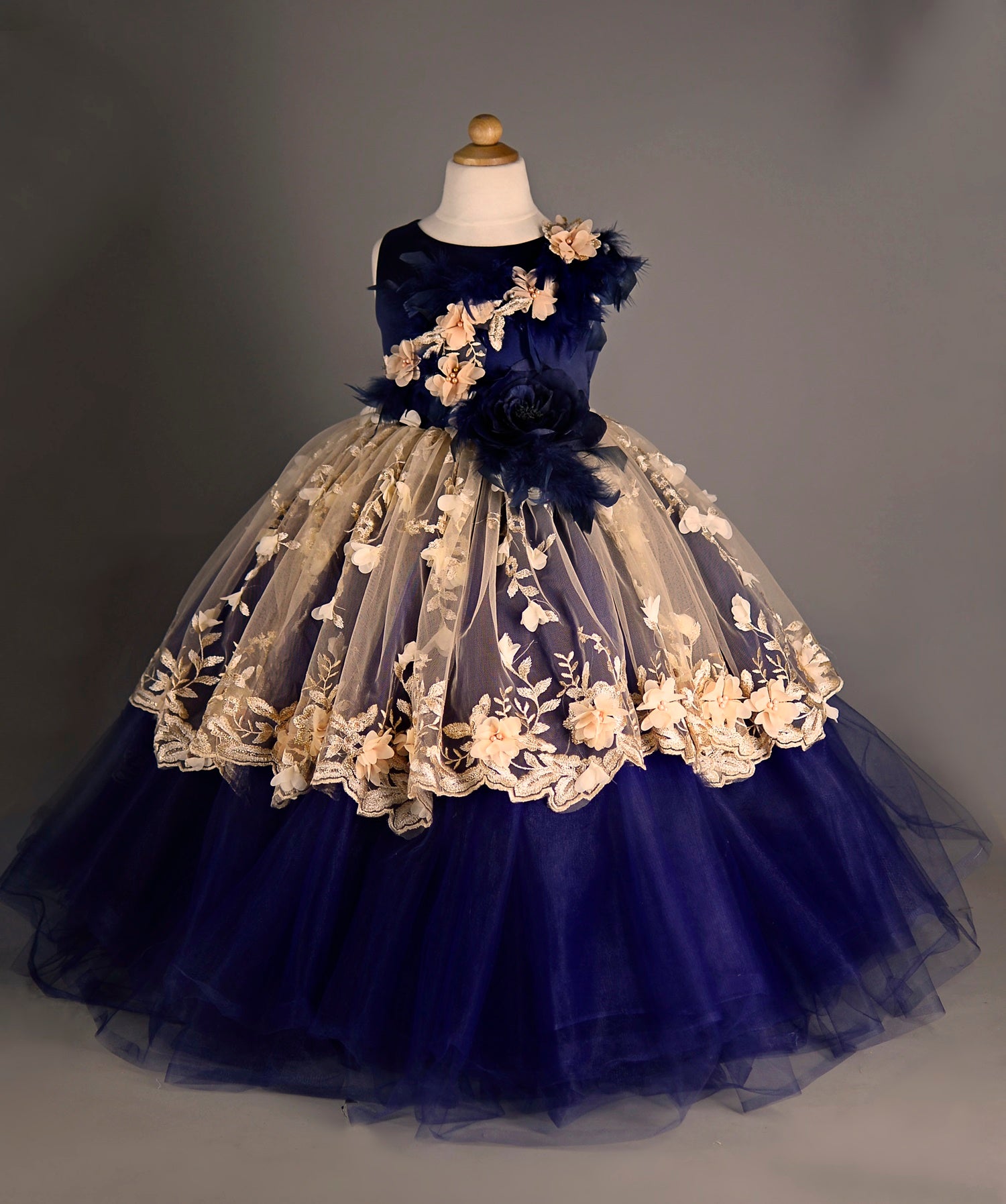 navy flower dresses