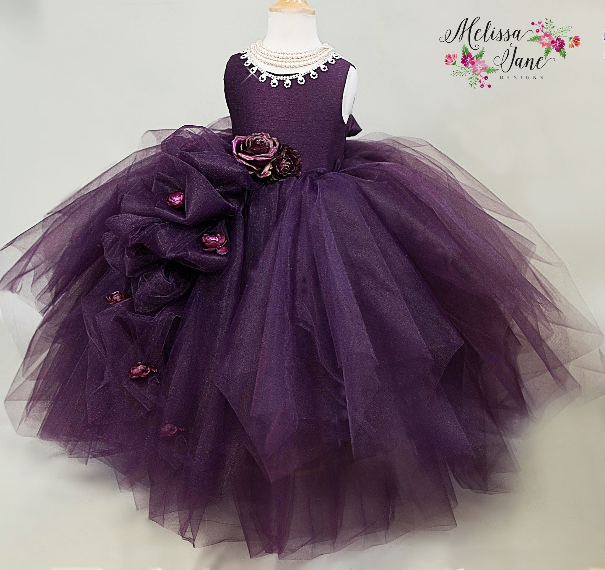 girls plum dress