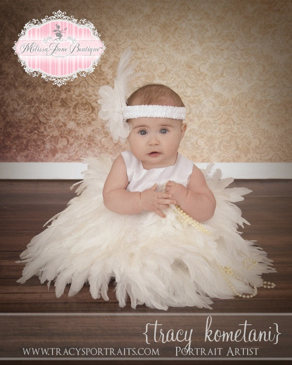 baby feather dress