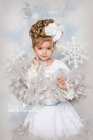 winter wonderland flower girl dresses