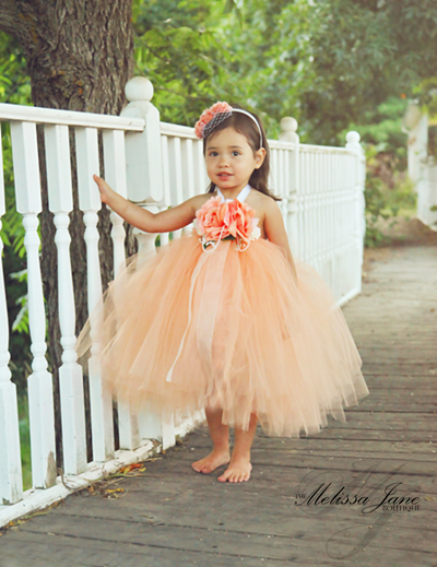 peach tutu skirt