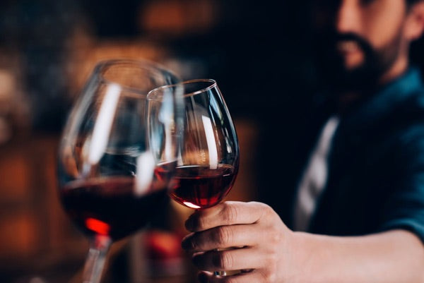 red wine with steak