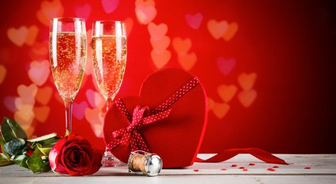 Valentine's Day prosecco