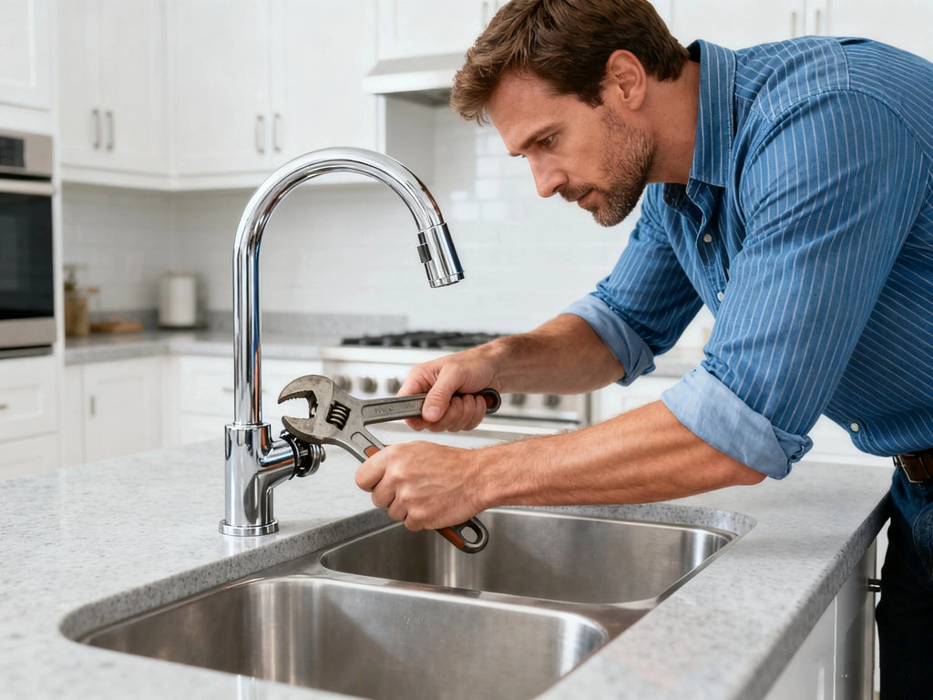 how to tighten kitchen faucet