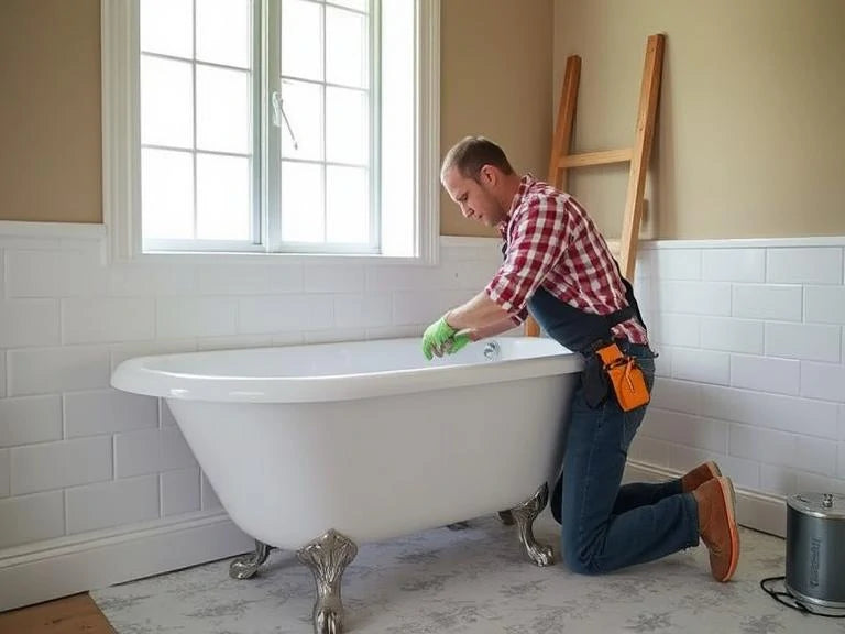 cast iron clawfoot tub
