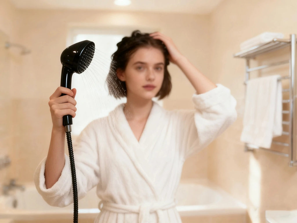 how to clean shower head 