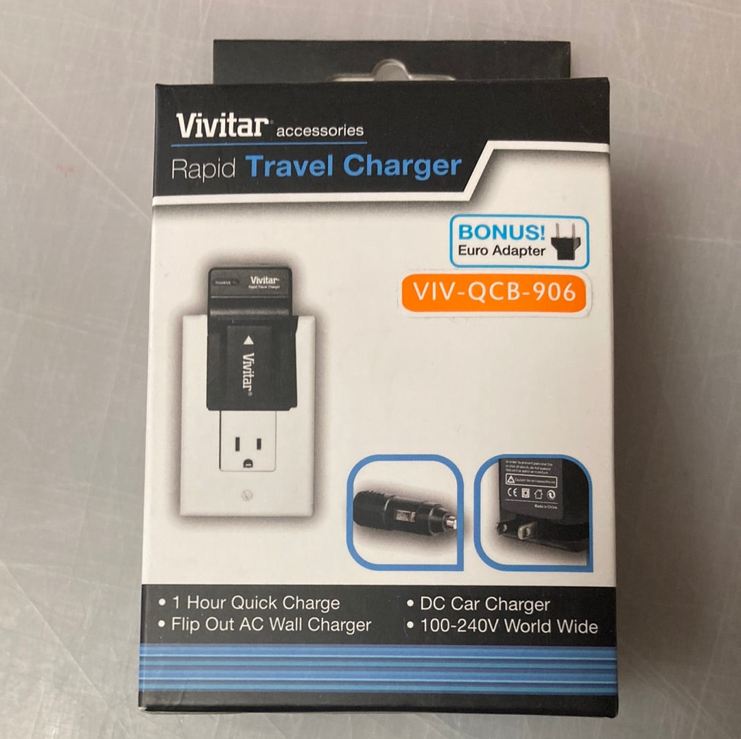 Vivitar Rapid Charger for Olympus LI-42B – Fast Focus