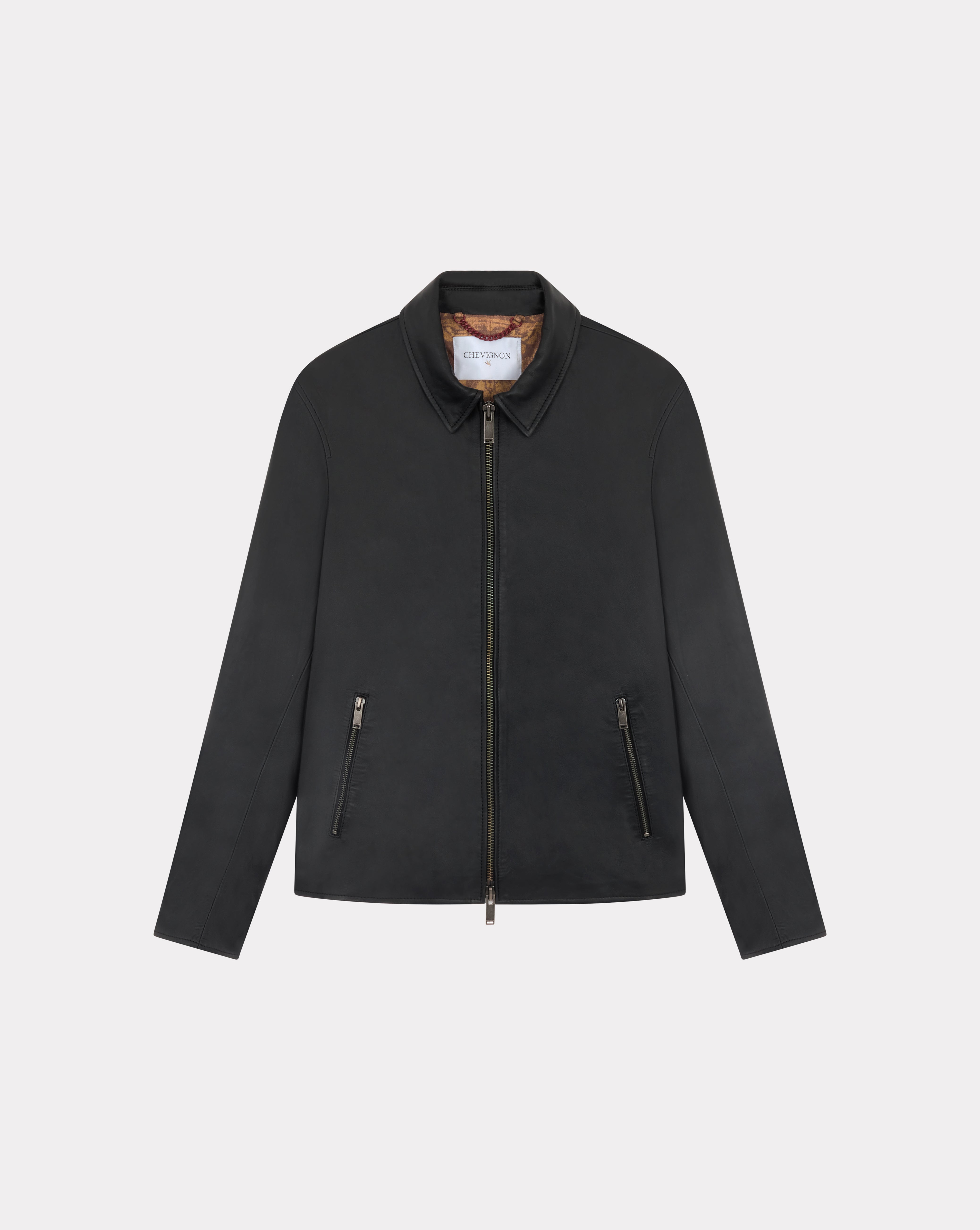 人気特価をすべて CUIR BLOUSON TROOPER Chevignon - HOMME NOIR ジャケット・アウター
