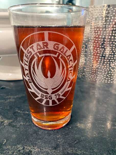 Han Shot First Star Wars Beer Pub Pint Glass
