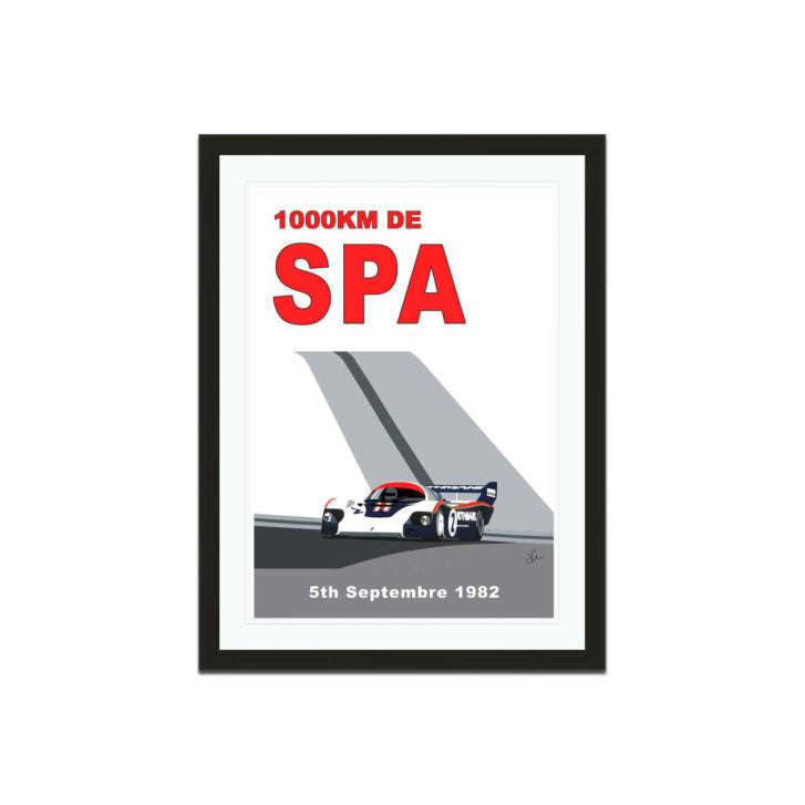 Joel CLARK SPEED ICONS: Spa 1000km 1982 | Porsche | Poster