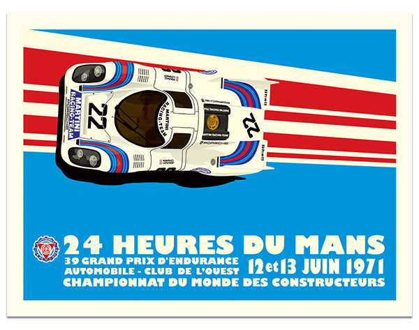 Martini Racing Porsche 917K Le Mans 1971 Poster