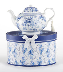 English Blue Teapot in Gift Box