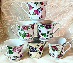 Assorted Chintz Wholesale Tea Cups and Saucers