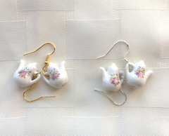 Porcelain Teapot Earrings