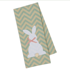 Bunny Dish Towels with Pom Pom Tail