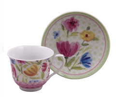 Tulips Bulk Discount Tea Cups and Saucers