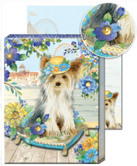 Yorkie Magnetic Purse Notepad