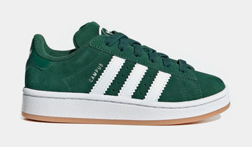 Campus 00s Preschool Lifestyle Shoes (Dark Green/Cloud White/Gum) Nav Image 1