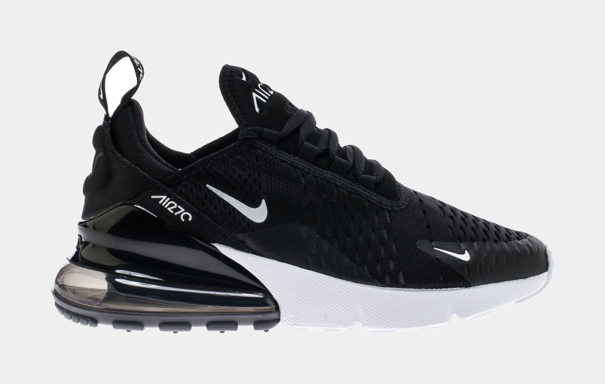 nike air max 270 sneakers in black and white