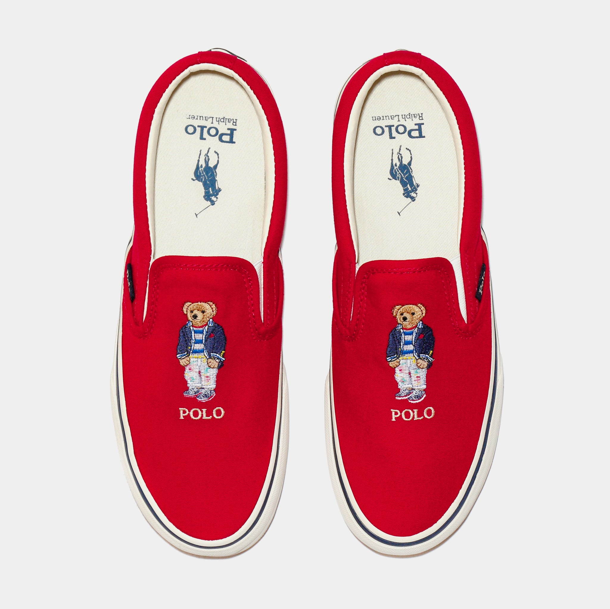 Ralph Lauren Keaton Slip On Mens Lifestyle Shoes Red 816861089003 – Shoe  Palace