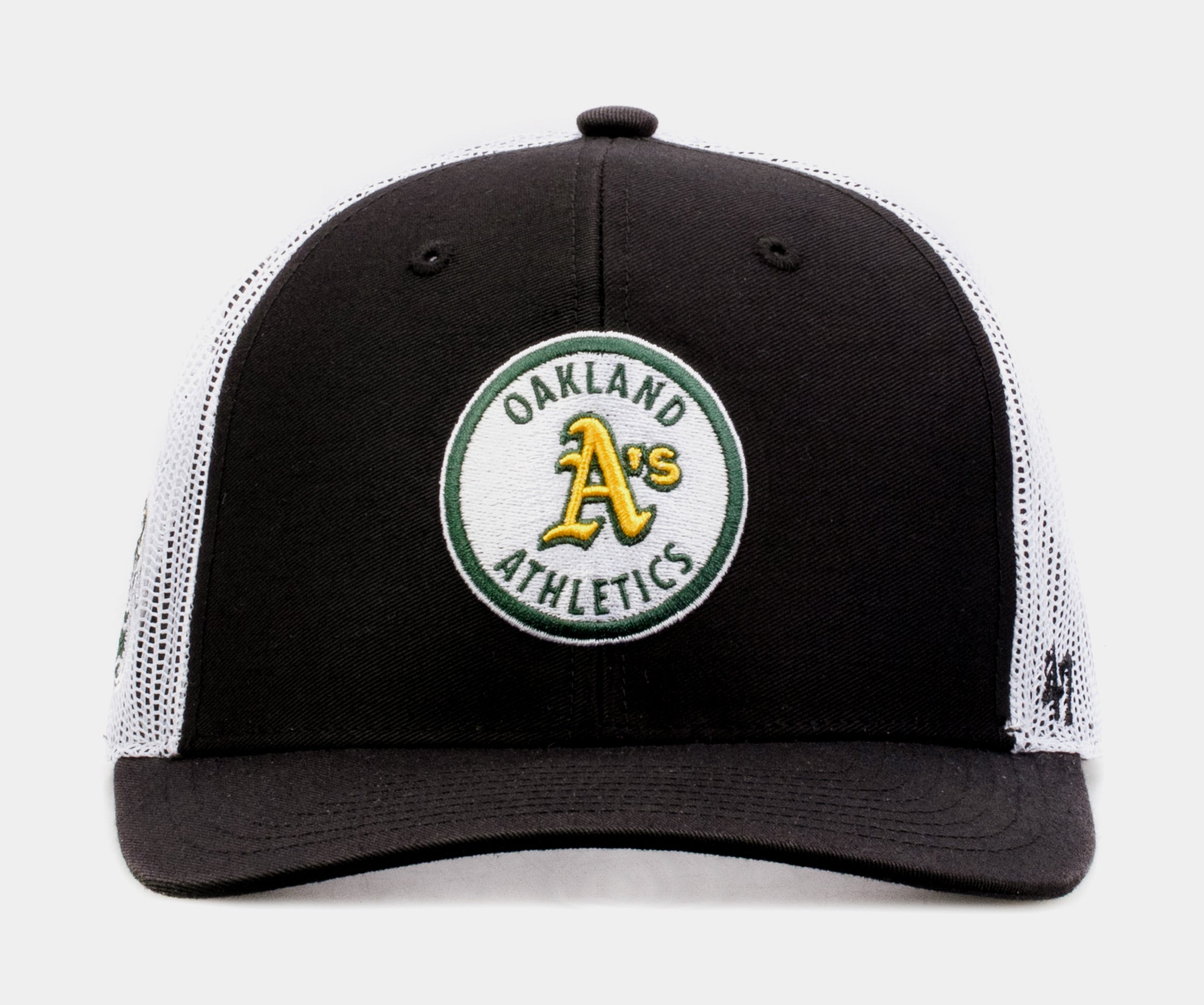 47 Oakland Athletics Bootleg '47 Hitch Snapback Mens Hat Black  B-CRATE18DHP-BK – Shoe Palace