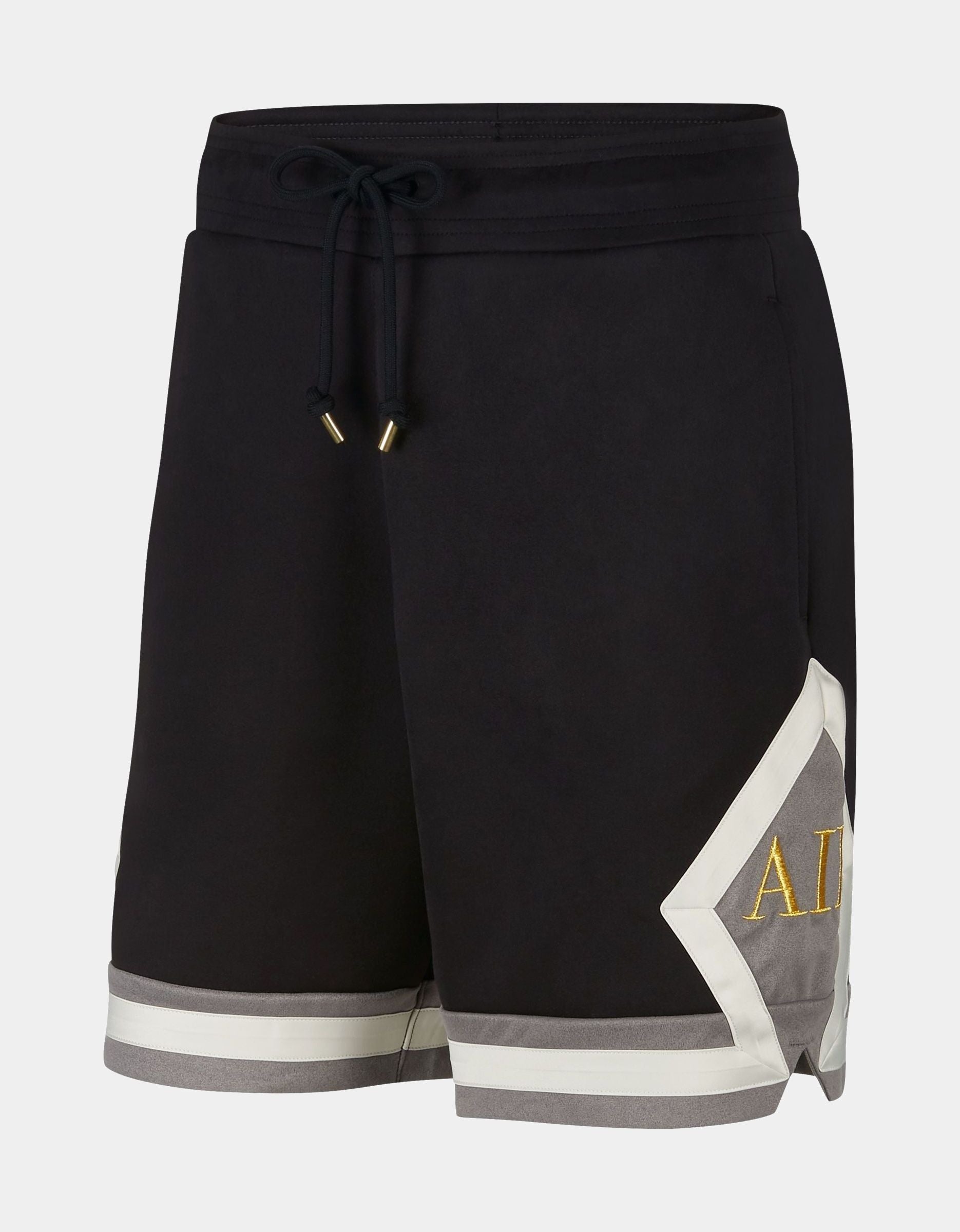 black and gold jordan shorts