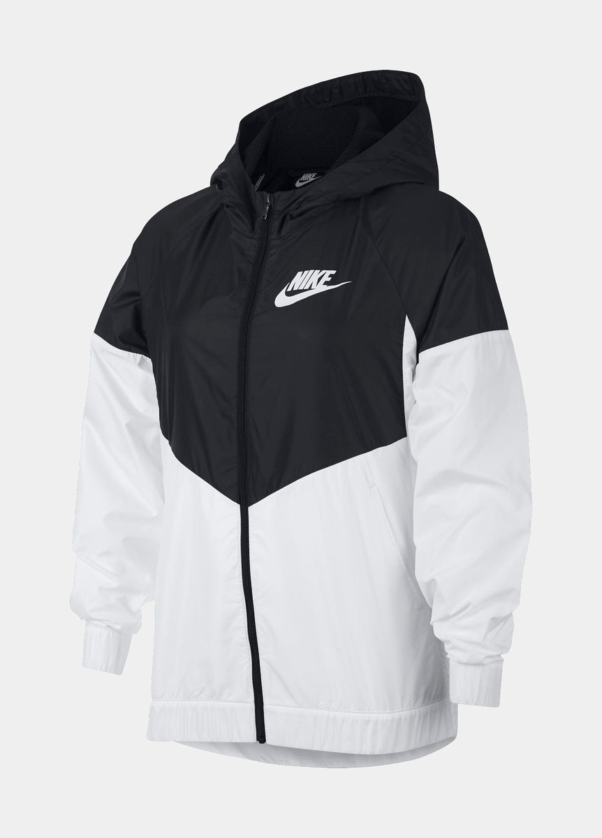 Nike Sportswear Windrunner Grade School Jacket Black White AA1343-013 ...