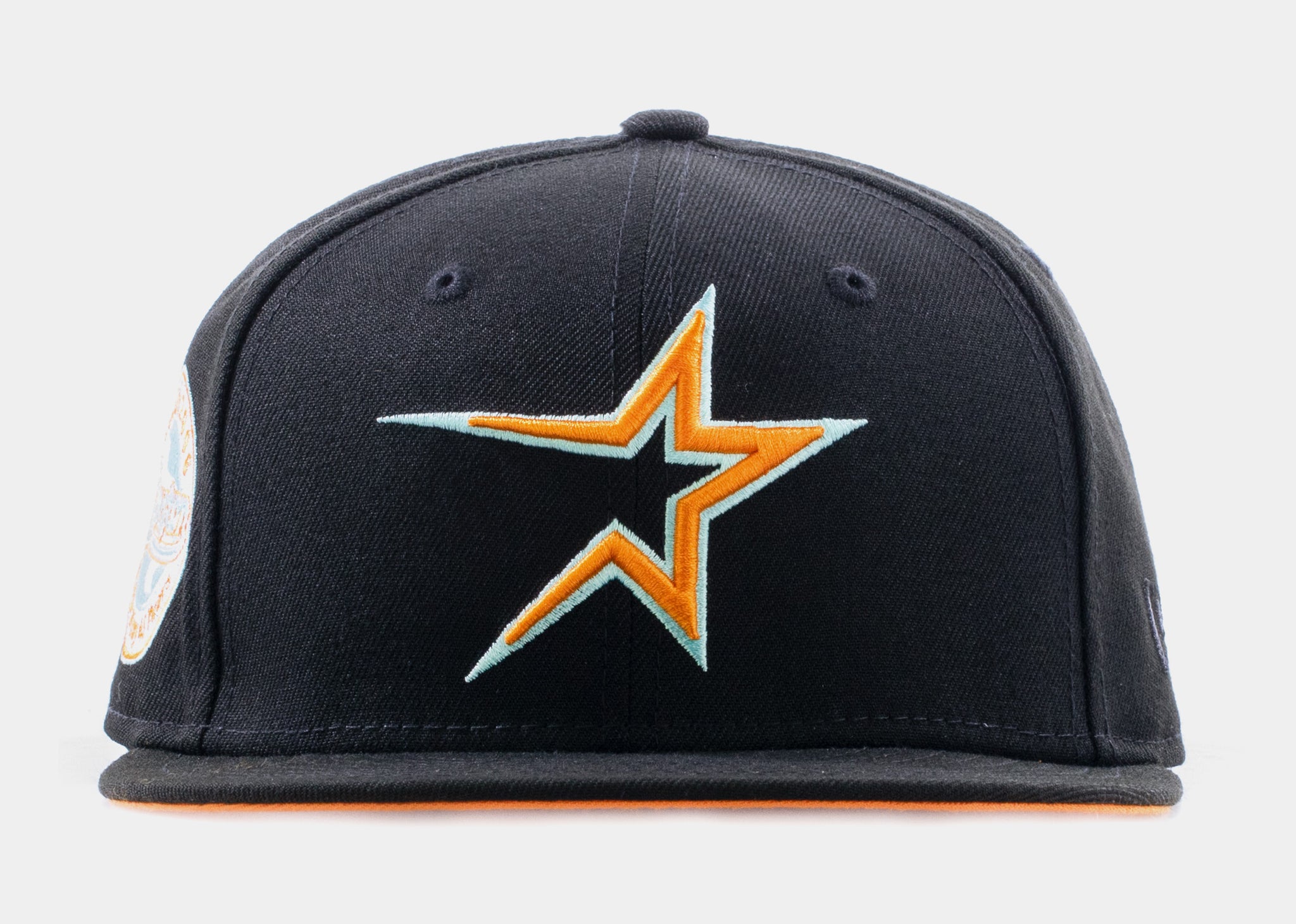 black and orange astros hat