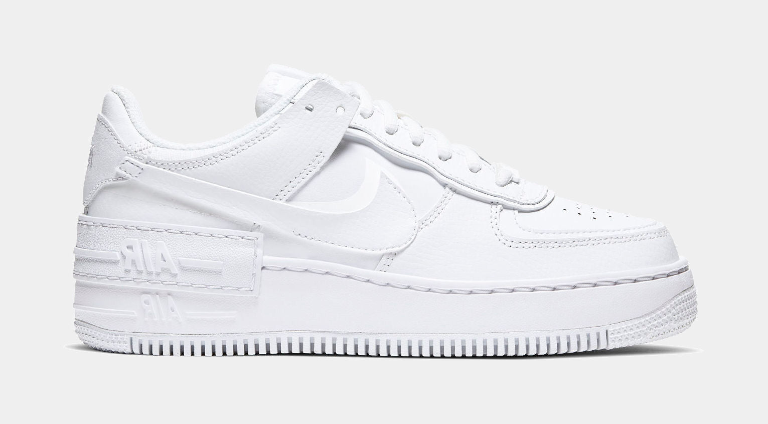 Nike Air Force 1 Shadow Sneaker in White/White/White at Nordstrom, Size 9