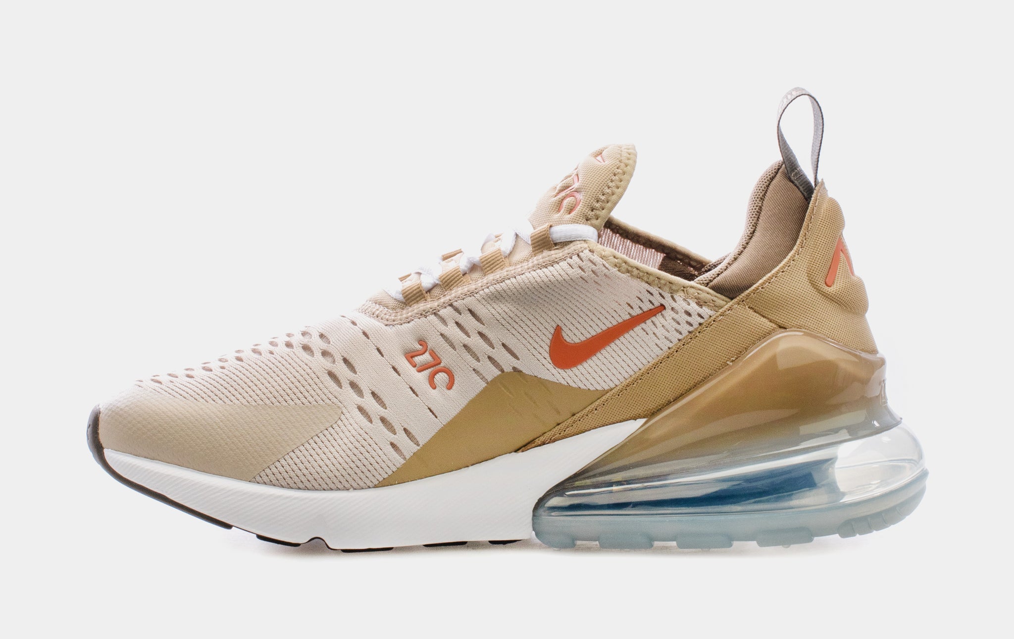 tan and white nike air max 270